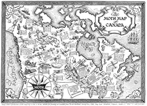 Dh60: De Havilland DH60 Moth Map Of Canada