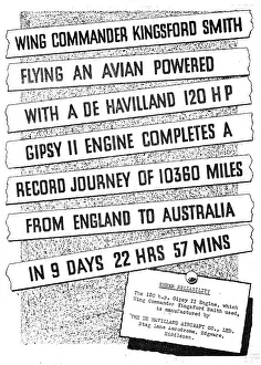Kingsford: De Havilland Gipsy Aero Engine Powers