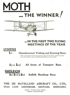 Lympne: De Havilland Moths1st At Lympne