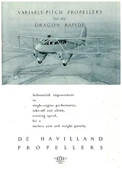 Rapide: De Havilland Propellers - Dragon Rapide