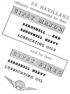 Aeroshell: De Havilland Recommend Aeroshell For The Gipsy Major