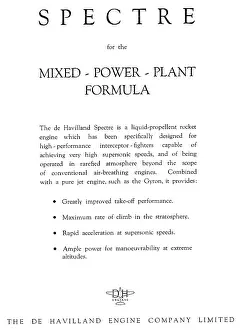 Propellant: De Havilland Spectre Liquid Propellant Rocket
