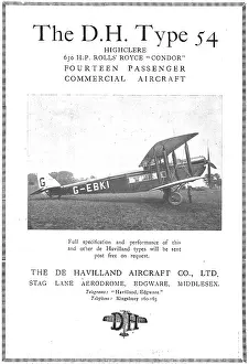 Highclere: De Havilland Type 54 Highclere G-EBKI. Rolls-Royce Condor