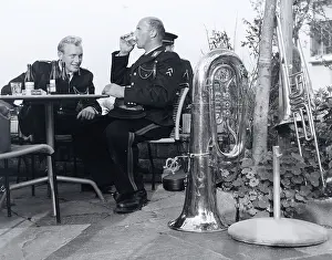 Bandsmen: Having a drink