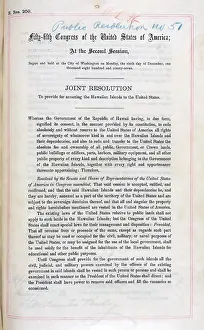 Resolutions: Hawaii. Joint Resolution to Provide for ?