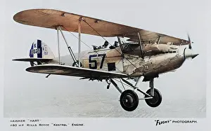 Horsepower: Hawker Hart British light bomber biplane
