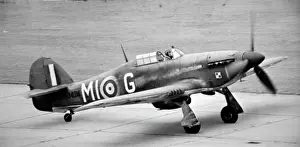 Forwd: Hawker Hurricane 1A of Free Polish, (forward view), tax