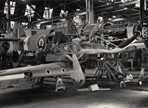 Hurricane: Hawker Hurricane IIC MW336 under construction