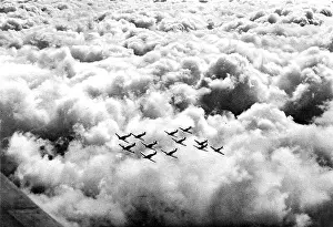 Hurricanes: Hawker Hurricanes in formation; Second World War, 1940