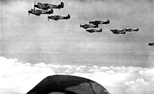 Hurricanes: Hawker Hurricanes in formation; Second World War, 1940