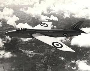 P1067: Hawker P1067 Hunter first prototype WB188 in the air