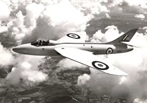 P1067: Hawker P1067 Hunter first prototype WB188 in the air