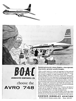 Boac: Hawker Siddeley Avro 748. BOAC