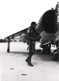 Harrier: Hawker Siddeley Harrier AV-8A and its pilot