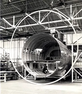 Fuselage: Hawker Siddeley HS121 Trident rear fuselage and A300
