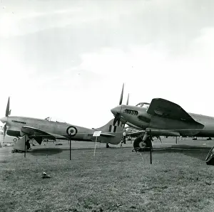 Tempest: Hawker Tempest, left, and de Havilland Mosquito at the 5