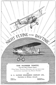 Tomtit: Hawker Tomtit Training Aircraft. Equipped For Blind Flying