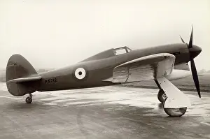 Exhaust: Hawker Typhoon first prototype P5212 in its original form