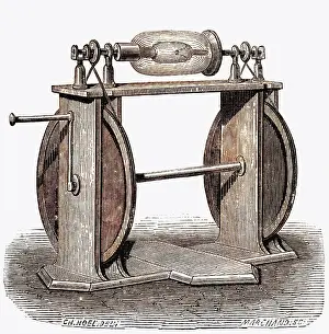 Electrostatic: Hawksbee's 1st Machine