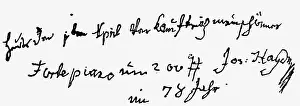 Forte: Haydn, Joseph, 31.3.1732 - 31.5.1809, Austrian