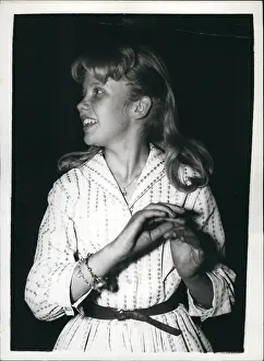 Talented: Hayley Mills, young actress, at recording studio, London