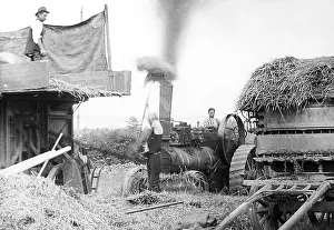 Haymaking: Haymaking with a traction engine early 1900s