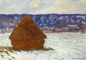 Haystack: Haystack, Winter, Giverny, by Monet