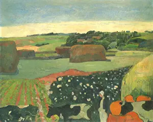 Loaves: Haystacks in Brittany, by Gauguin