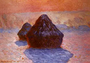 Conical: Haystacks in Snow, by Monet