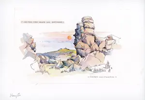 Haytor: Haytor from Hound Tor, Dartmoor