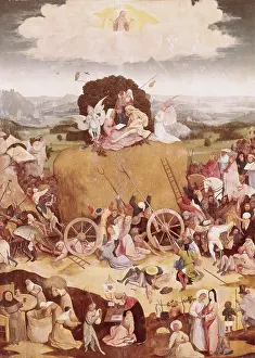 Haywain: haywain, central panel