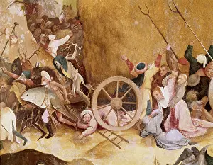Haywain: haywain, central panel, detail
