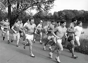 HC CSKA training, 1987