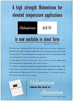 Hiduminium: HDA High Duty Alloys - Hiduminium
