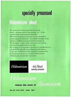 Hiduminium: HDA High Duty Alloys - Hiduminium
