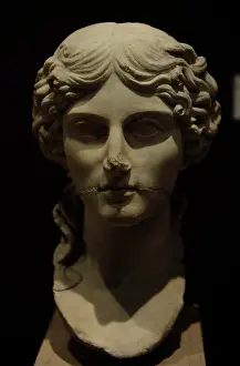 Noblewoman: Head of Agrippina the Elder (14 BC-33 AD). Marble