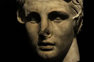 Persia: Head of Alexander the Great (356-323 BC). Marble. 2nd centur