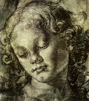 1475: Head of an Angel, by Verrocchio