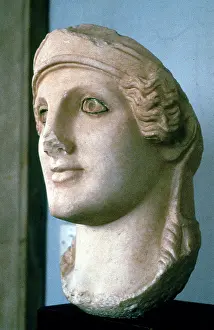Barracco: Head of Athena with eyes