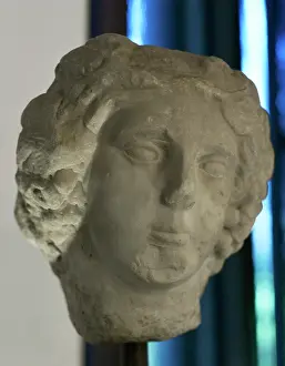 Beja: Head of Dionysus. 1st and 2nd centuries AD. From
