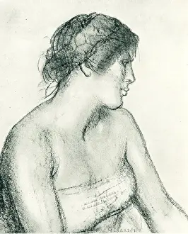 Thoughtfully: Head Of A Girl