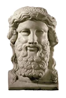 Mithology: Head of Hermes. 4th c. BC. Classical Greek art