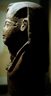 Nemes: Head of Pharaoh, probably Ramesses II. Egypt