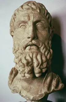 Barracco: Head of the philosopher Epicurius
