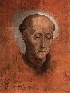 Lowered: Head of a Saint, by Memling