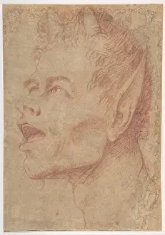 Ribera: Head of a Satyr Facing Left, ca. 1625?30, Red