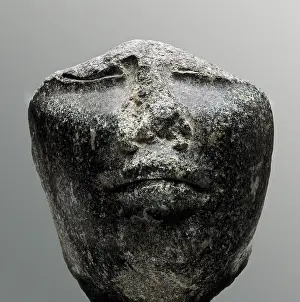 Countenance: Head of a sculpture. 6th c. - 3rd c. BC. Egyptian