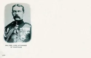 Scorched: Head and shoulders of Lord Kitchener in uniform