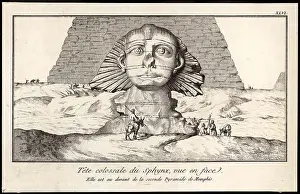 Scholars: The Head of the Sphinx, Giza, Cairo, Egypt