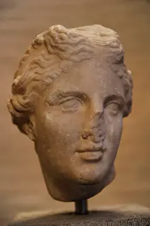 Aphrodite: Head of an statue of Aphrodite. Ca. 300-290 BC